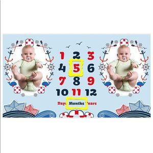 COPY - Twins monthly milestone blanket with frames